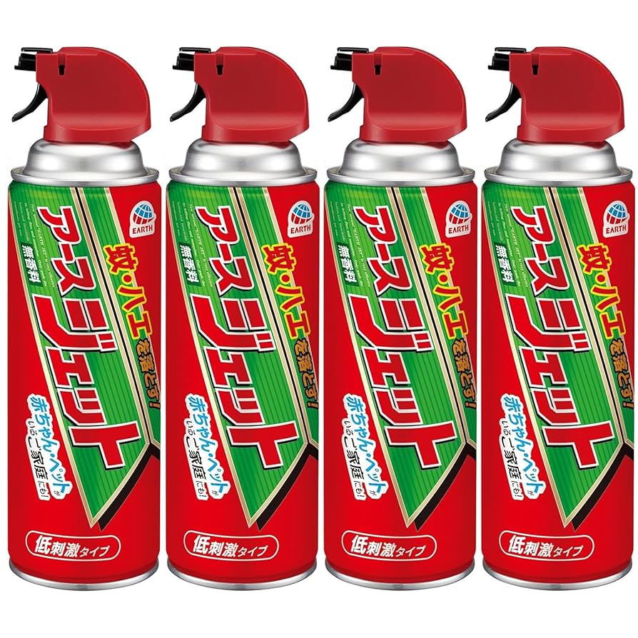 Amazon.co.jp: アースジェット 害虫駆除スプレー 450ml 4本 袋